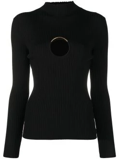 Versace pull en maille nervurée