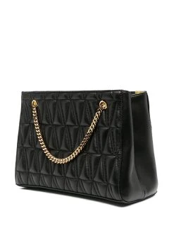 Versace sac cabas matelassé à plaque logo