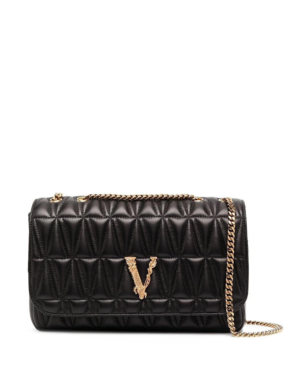 Versace En Remise Sac porté épaule Virtus matelassé sacs porté épaule femme 3 Versace sac porté épaule Virtus matelassé