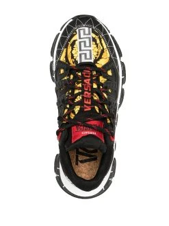 Versace baskets Trigreca à imprimé baroque