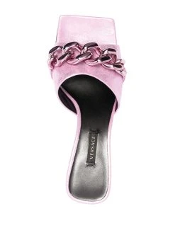 Versace mules à détails de chaînes