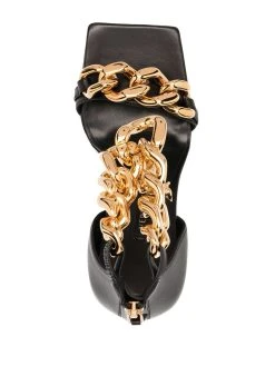 Rabais Versace Sandales Medusa à détail de chaîne femme 9 Versace sandales Medusa à détail de chaîne