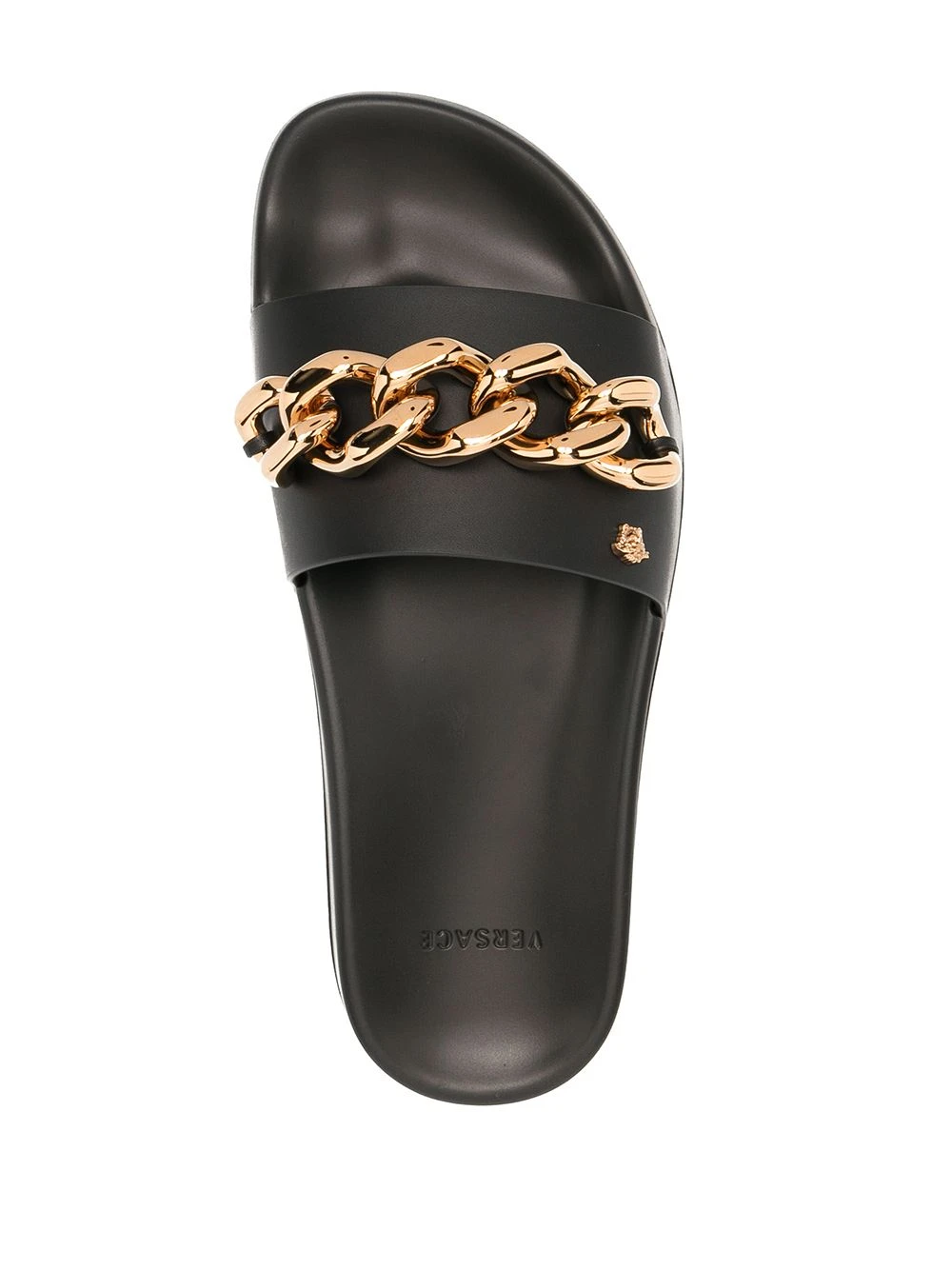Bonne Qualité Versace Sandales Medusa à détail de chaîne tongs & claquettes femme 6 Versace sandales Medusa à détail de chaîne