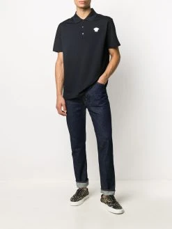 Versace polo à logo brodé Medusa