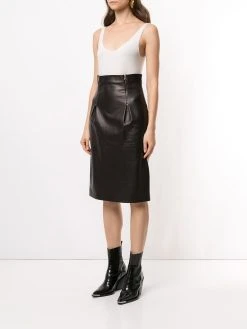 Versace jupe-crayon à taille haute