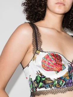 Versace haut à imprimé Trésor de la Mer