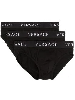 Versace lot de trois slips à logo