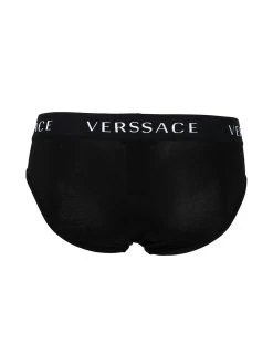 Versace lot de trois slips à logo