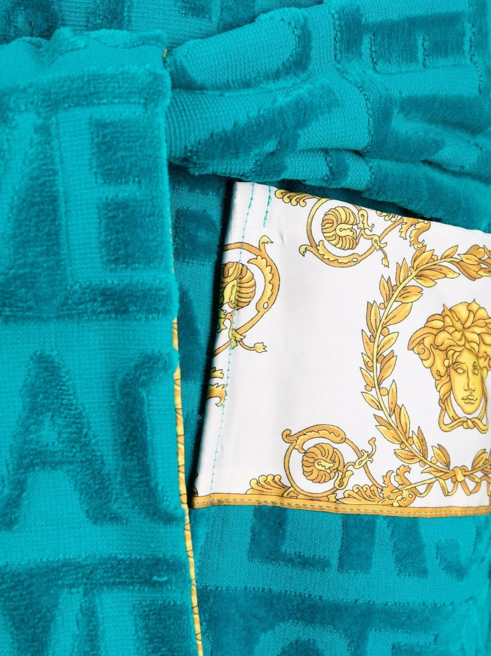 50% Off De Vente Versace Peignoir à logo serviettes femme 5 Versace peignoir à logo