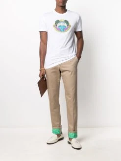 Versace pantalon chino à détails Barocco