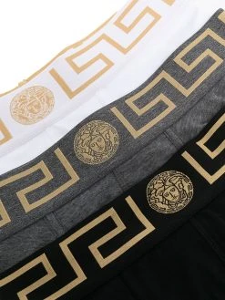 Versace lots de trois boxers à bordures Greca