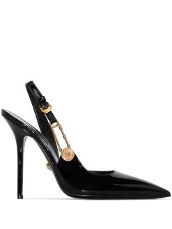 Versace escarpins 110 mm en cuir à épingle à nourrice