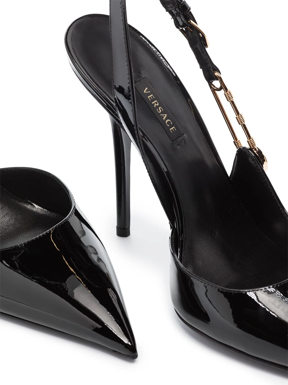 Versace Bon Rapport Coût-Efficacité Escarpins 110 mm en cuir à épingle à nourrice femme 4 Versace escarpins 110 mm en cuir à épingle à nourrice