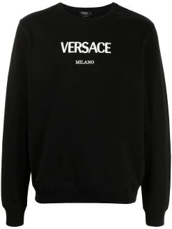 Versace sweat à logo brodé
