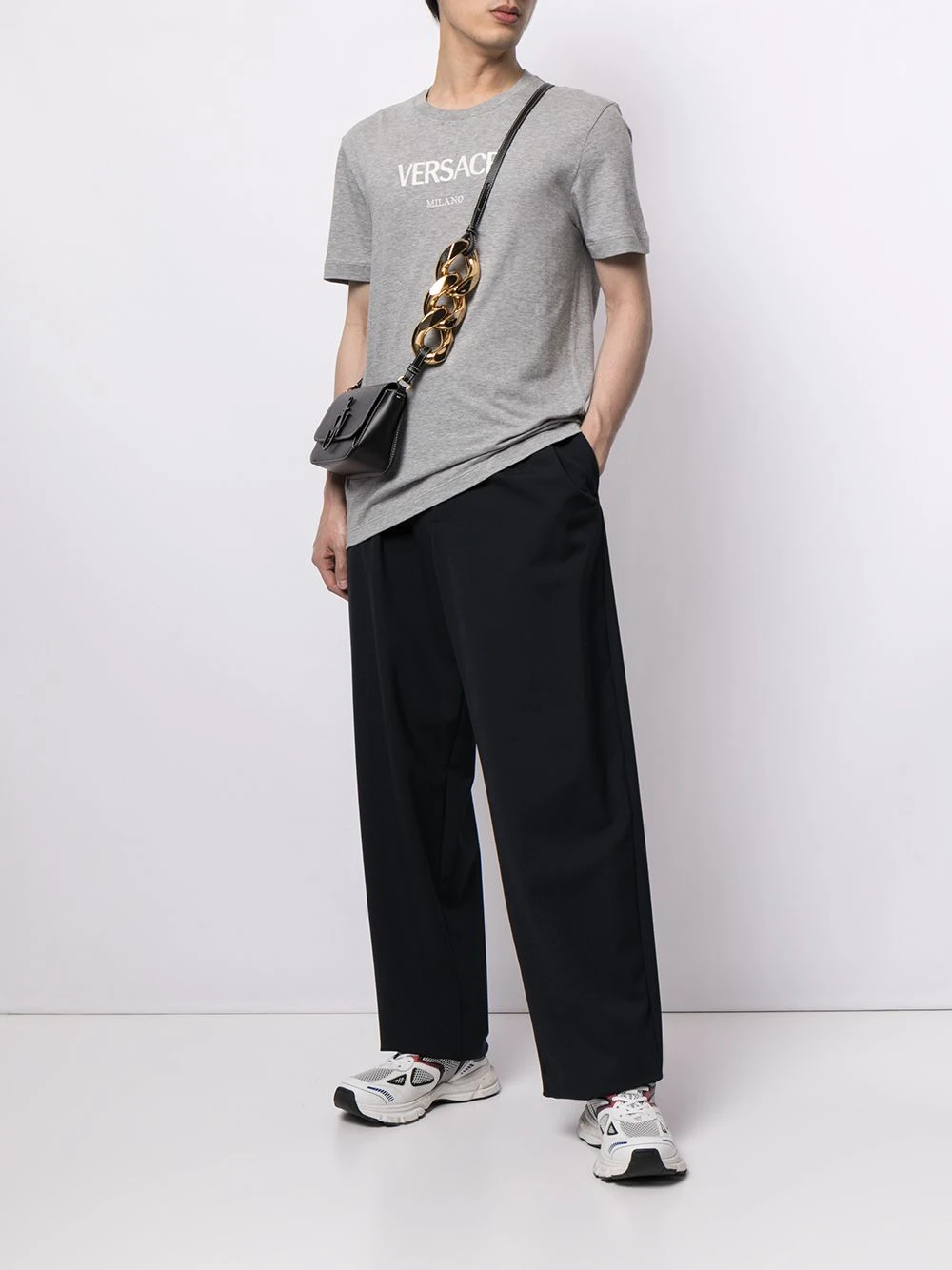 Versace T shirt à logo imprimé Qualité Garantie t-shirts & jerseys femme 4 Versace t-shirt à logo imprimé