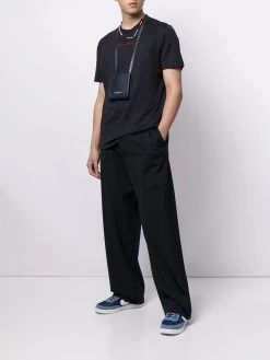 Versace t-shirt à logo brodé