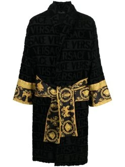 Versace peignoir à imprimé baroque