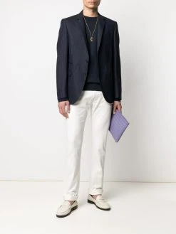 Versace jean droit à taille mi-haute