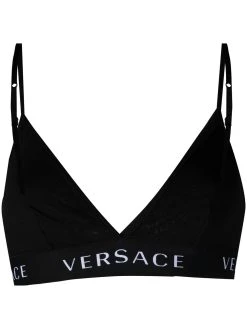 Versace soutien-gorge à bande logo