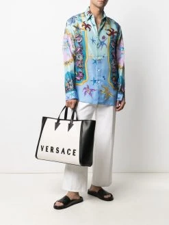 Versace chemise à imprimé animalier