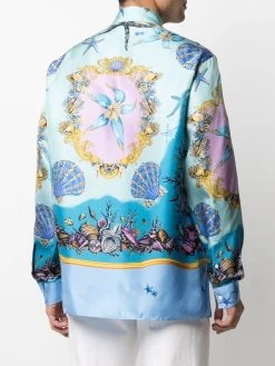 Versace chemise à imprimé animalier