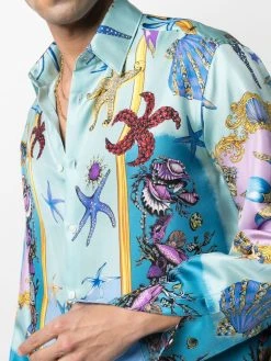 Versace chemise à imprimé animalier