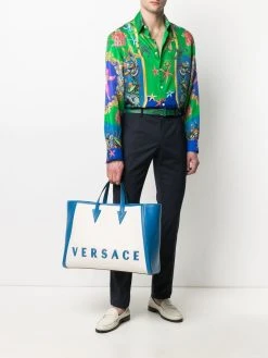 Versace pantalon de costume à taille mi-haute