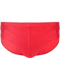 Versace slip de bain à logo imprimé