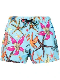 Versace short de bain à imprimé graphique