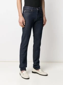 Versace jean droit à taille mi-haute