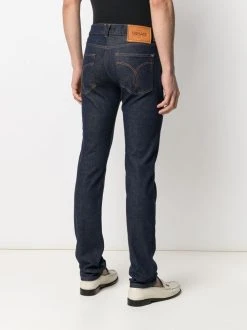 Versace jean droit à taille mi-haute