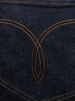 Versace jean droit à taille mi-haute