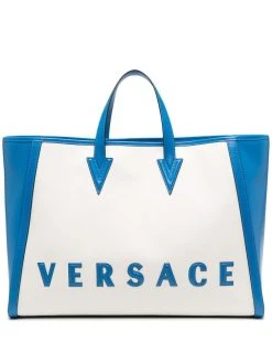 Versace sac cabas à patch logo