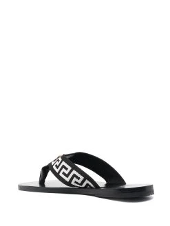 Versace tongs à motif Greca