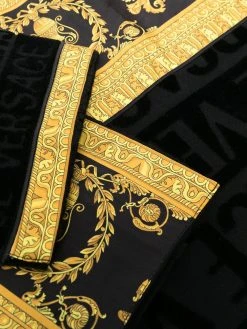 Versace serviette de bain à imprimé baroque