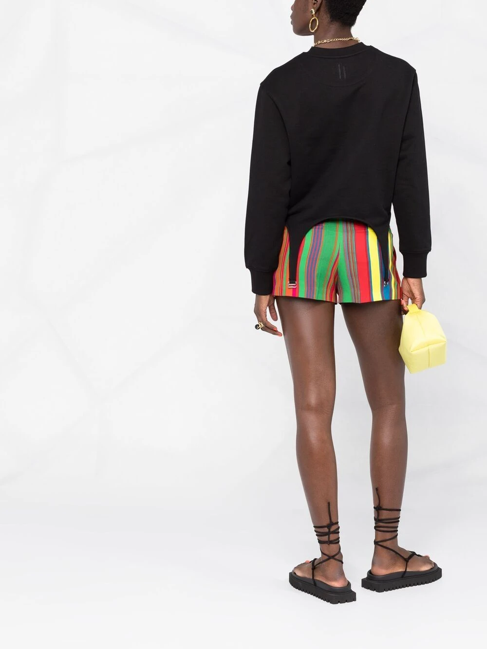 Prix Discount Versace Short à rayures minishorts femme 6 Versace short à rayures