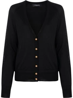 Versace cardigan à boutonnière devant