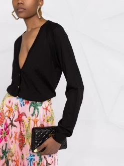 Versace cardigan à boutonnière devant