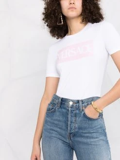 Versace t-shirt à logo imprimé