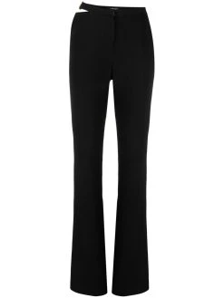Versace pantalon évasé à découpe