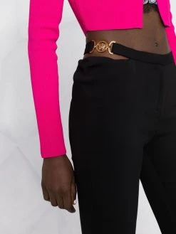 Versace pantalon évasé à découpe
