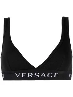Versace soutien-gorge à bande logo