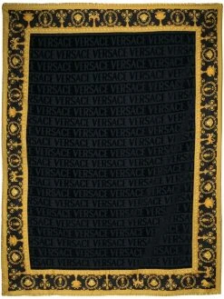 Versace serviette de bain à imprimé baroque