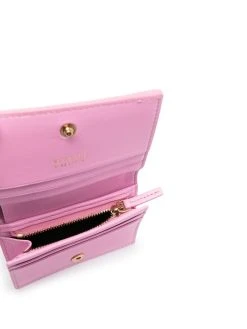 Versace portefeuille en cuir à effet plumes d'autruche