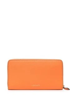 Versace portefeuille en cuir à logo imprimé