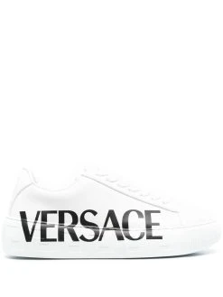 Versace baskets Greca à logo imprimé