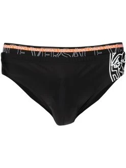 Versace slip de bain Ă motif Medusa