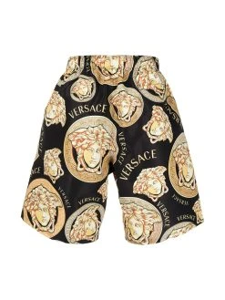 Versace short de bain à imprimés multiples