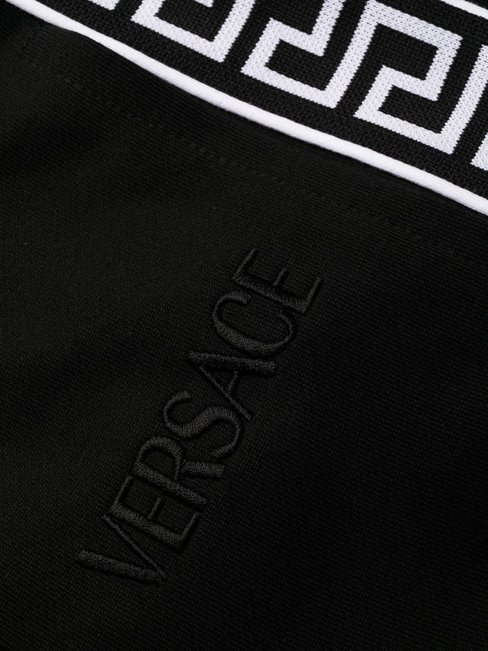 Versace Pantalon de jogging à logo brodé Assurance De l’Authenticité pantalons de survêtement homme 8 Versace pantalon de jogging à logo brodé