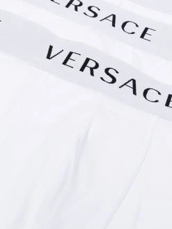 Versace Lot de trois boxers à bande logo Prix Avantageux slips & boxers homme 9 Versace lot de trois boxers à bande logo